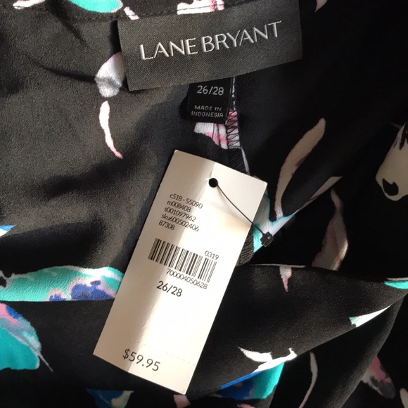 Lane Bryant Floral Print Tunic Size 26/28 - Picture 4 of 6